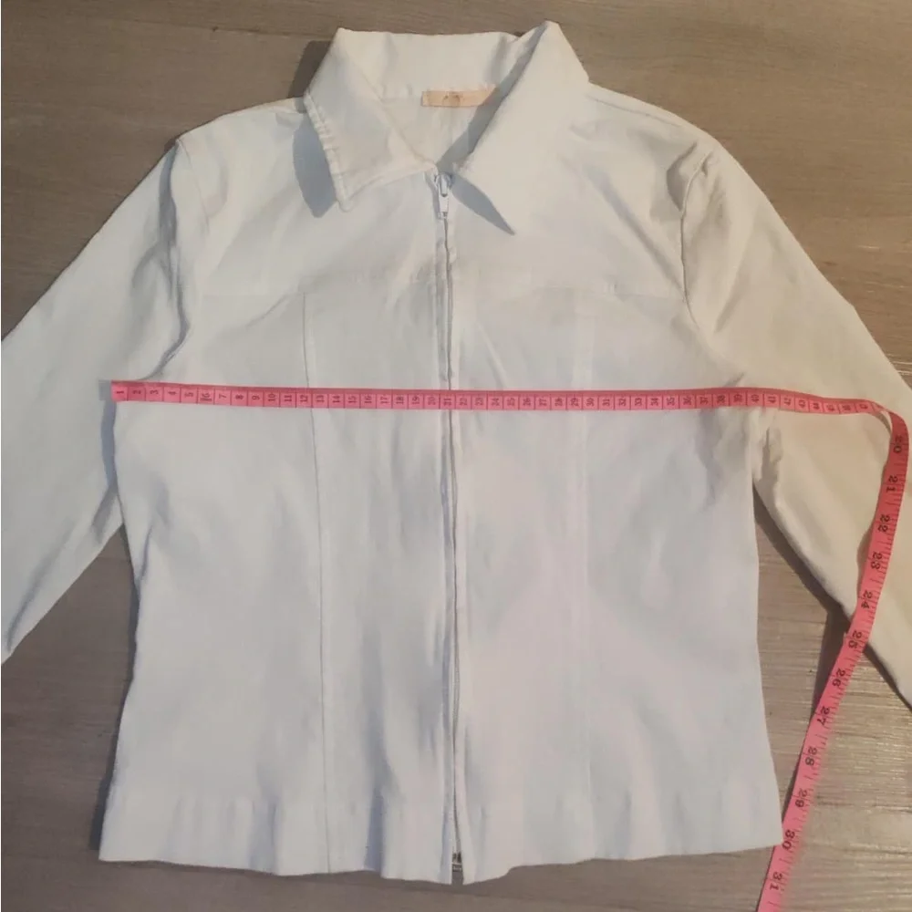 Forever 21 Cream Zip-Up Jacket - Picture 4 of 9